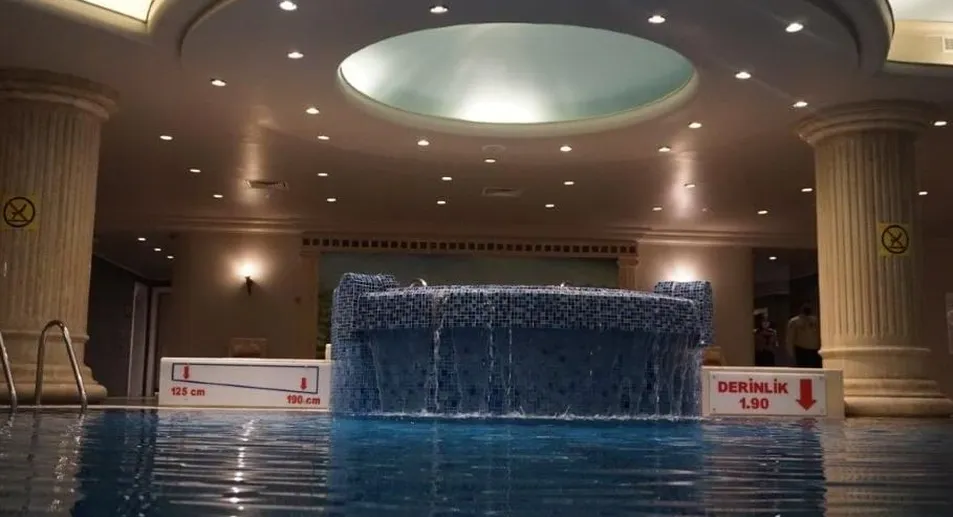 Luxury Turkish wellness center pool