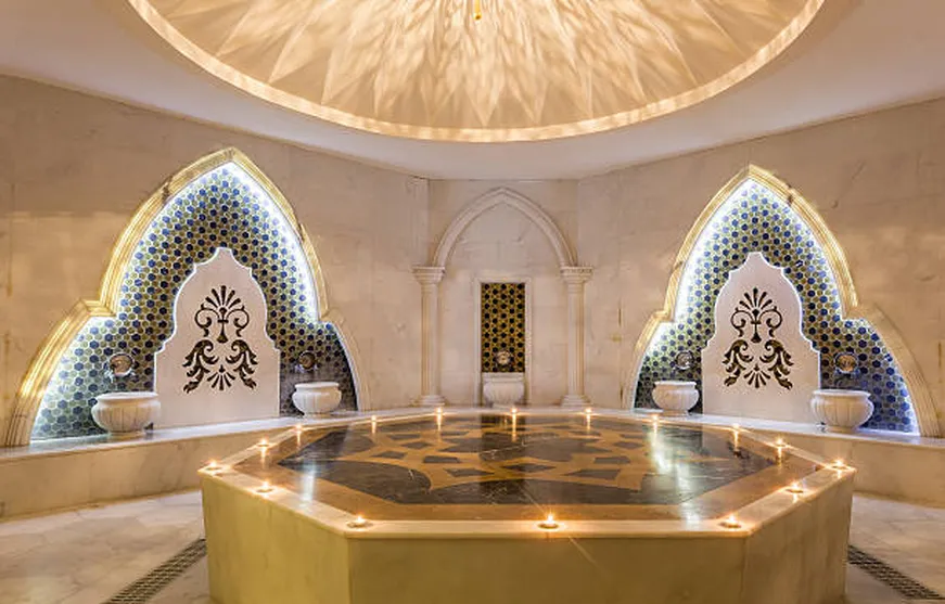 Turkish spa premium products display
